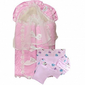 Комплект на выписку - Соня-2, 9 предметов, розовый (Золотой Гусь, 11116-z)